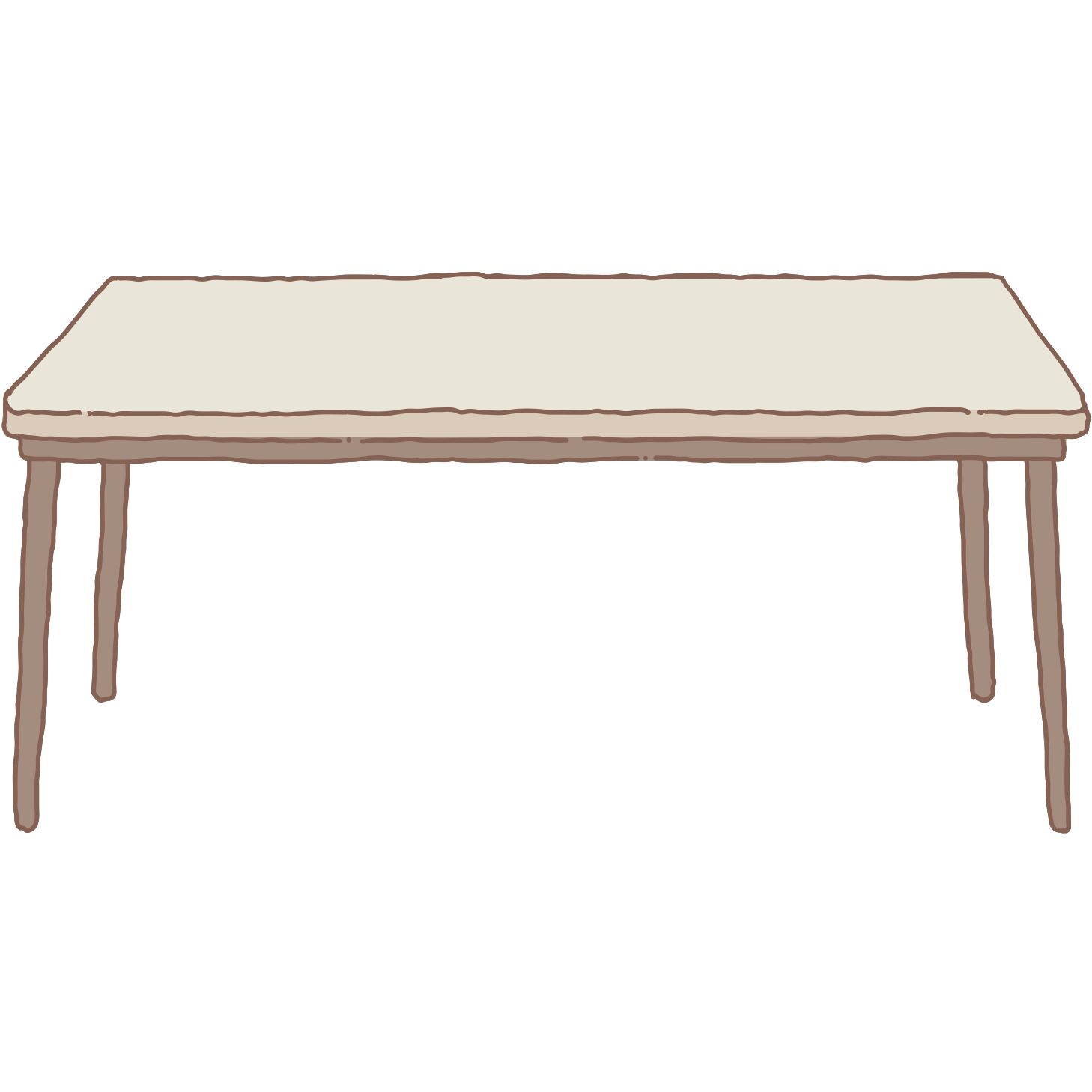 English vocabulary with pictures - Furniture - Table