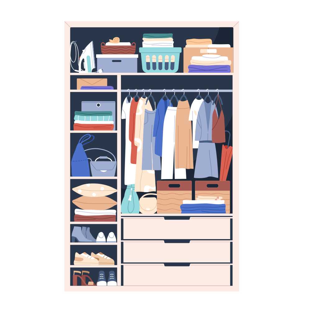 English vocabulary with pictures - Furniture - Wardrobe
