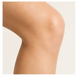 A human knee for English body part vocabulary learners.