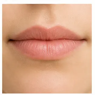 A close-up of a mouth for English body part vocabulary learners.