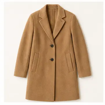 A coat for English clothes vocabulary learners.