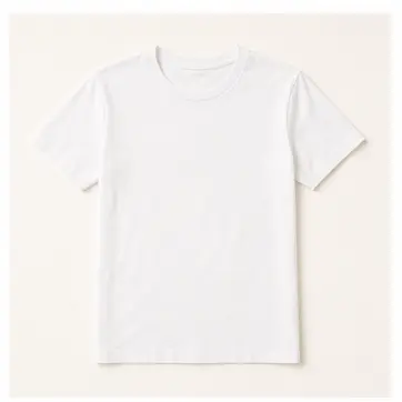 A white T-shirt for English clothes vocabulary learners.