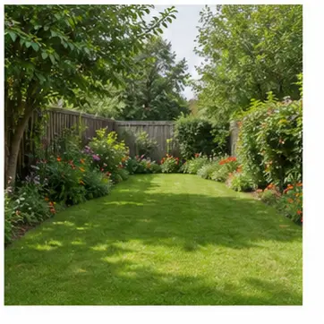 A garden for English home vocabulary learners.