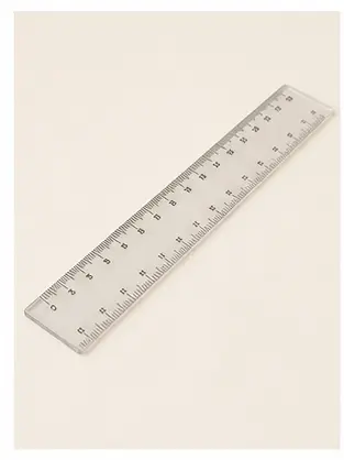 A ruler for English school vocabulary learners.