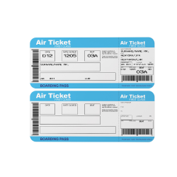 A light boarding pass