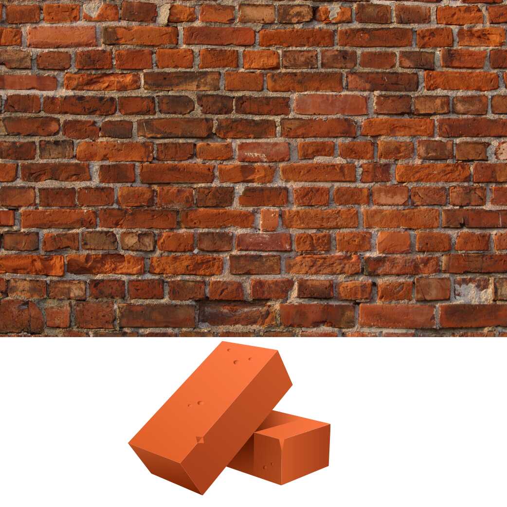 English vocabulary with pictures - Parts of a house - Bricks