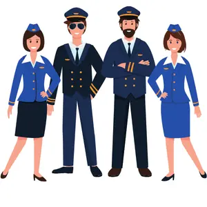 Cabin crew members Cabin crew members posing for a photo