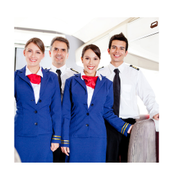 A cabin crew