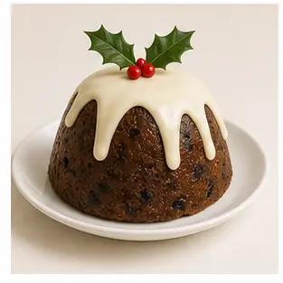 A Christmas pudding for English vocabulary learners.
