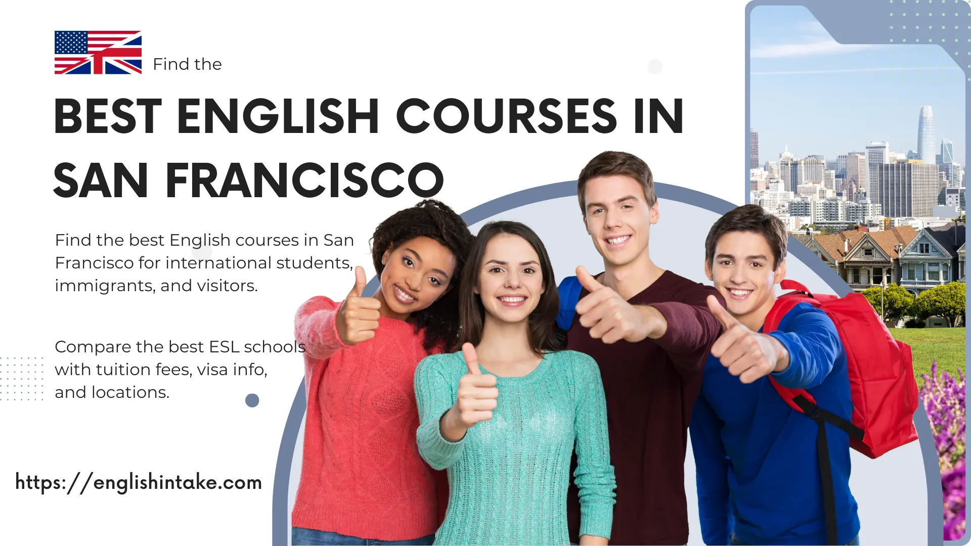 Best English courses in san francisco for tourists, immigrants, and international students