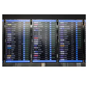 Flight screen Flight information display board