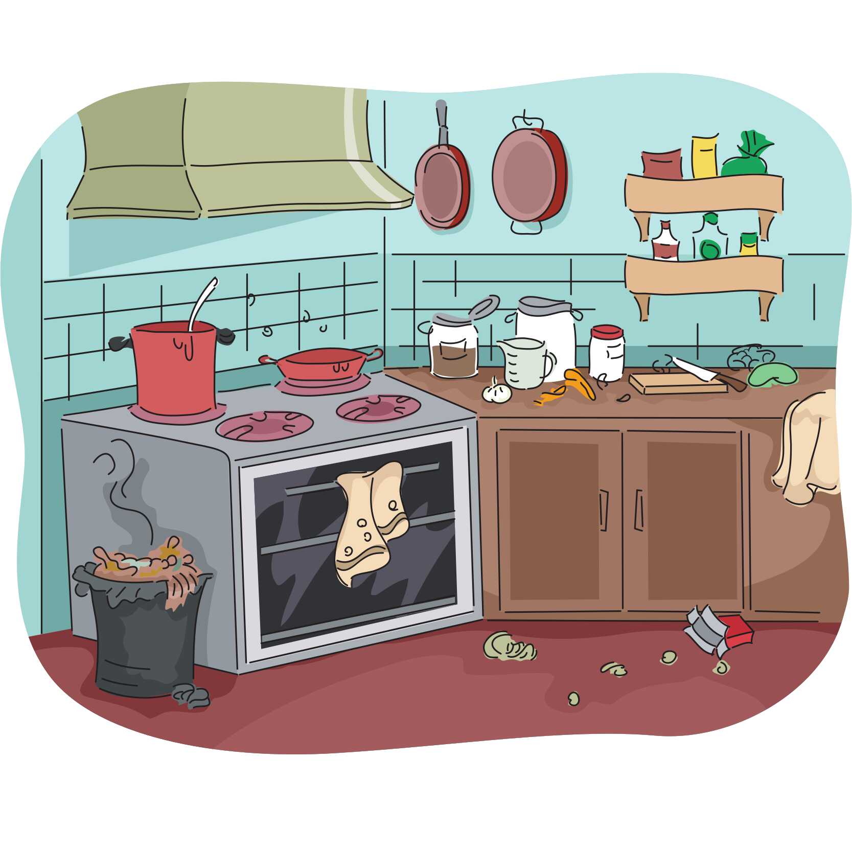 English vocabulary with pictures - Parts of a house - Kitchen