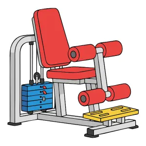 Leg extension machine Leg extension machine