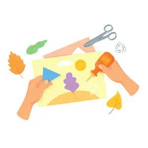 People making crafts