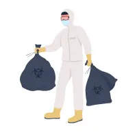 Taking the rubbish out