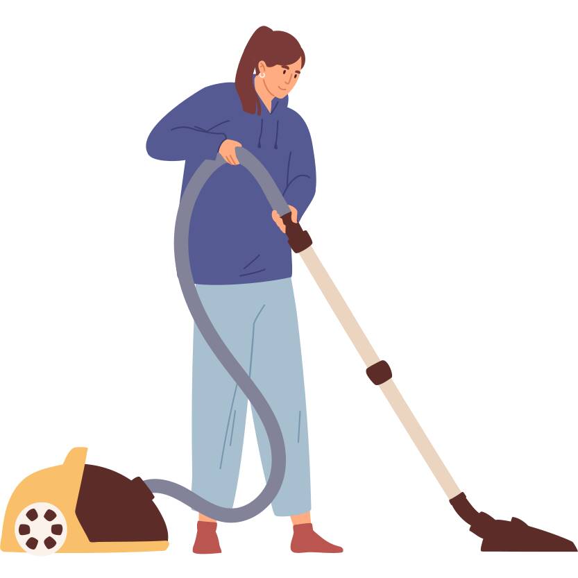 English vocabulary with pictures - Vacuuming