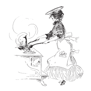 Woman cooking something
