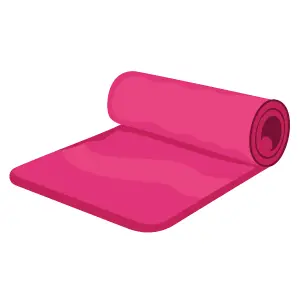 Yoga mat A yoga mat rolling on the floor